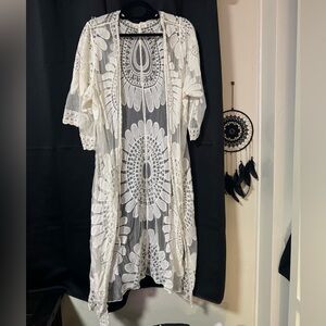 Laced White Cover-Up